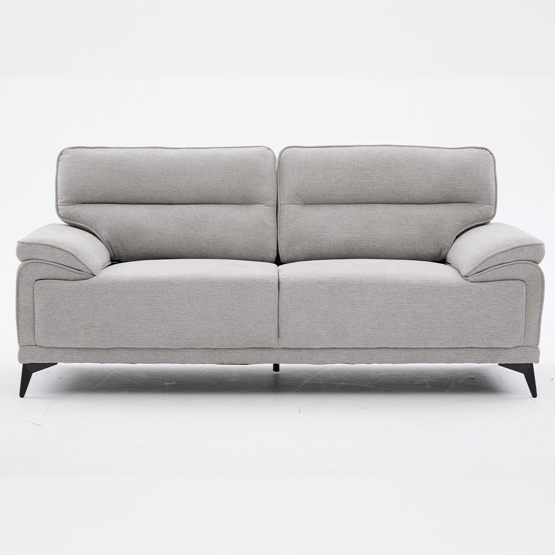 Antonio 3+2 Seater Fabric Sofa Set (Grey/Dark Grey/Green)-5 Seater Living Room Furniture Suite with High-Density Foam Cushions, Soft Upholstery