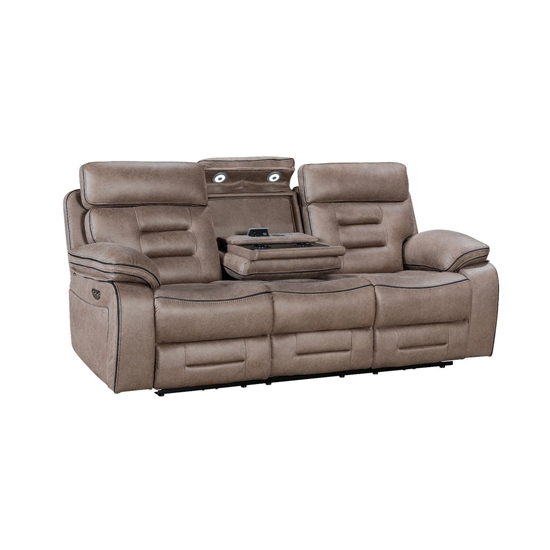 Chelsea Electric Recliner Sofa 3+2 Seater Set - With Cooling Cup-Holders/Bluetooth Speakers/Wireless Charging/USB Charging Ports
