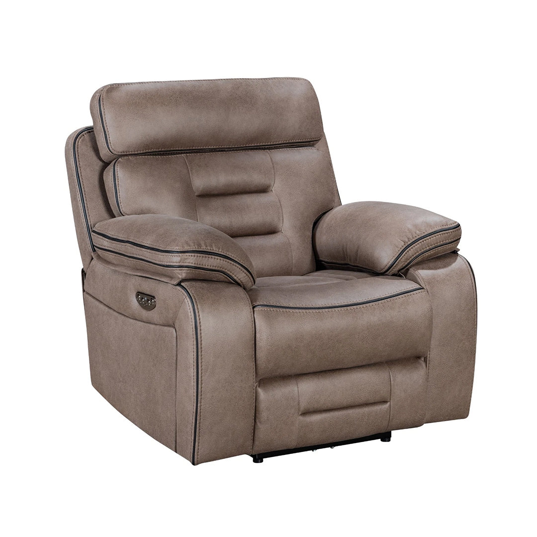 Chelsea Electric Recliner Sofa 3+2 Seater Set - With Cooling Cup-Holders/Bluetooth Speakers/Wireless Charging/USB Charging Ports