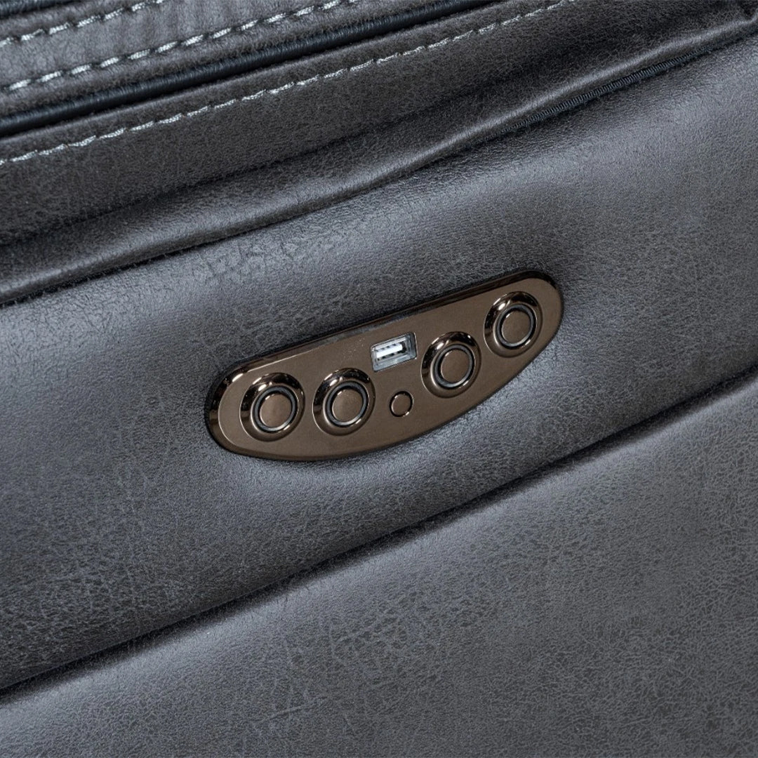 Chelsea Electric Recliner Sofa 3+2 Seater Set - With Cooling Cup-Holders/Bluetooth Speakers/Wireless Charging/USB Charging Ports