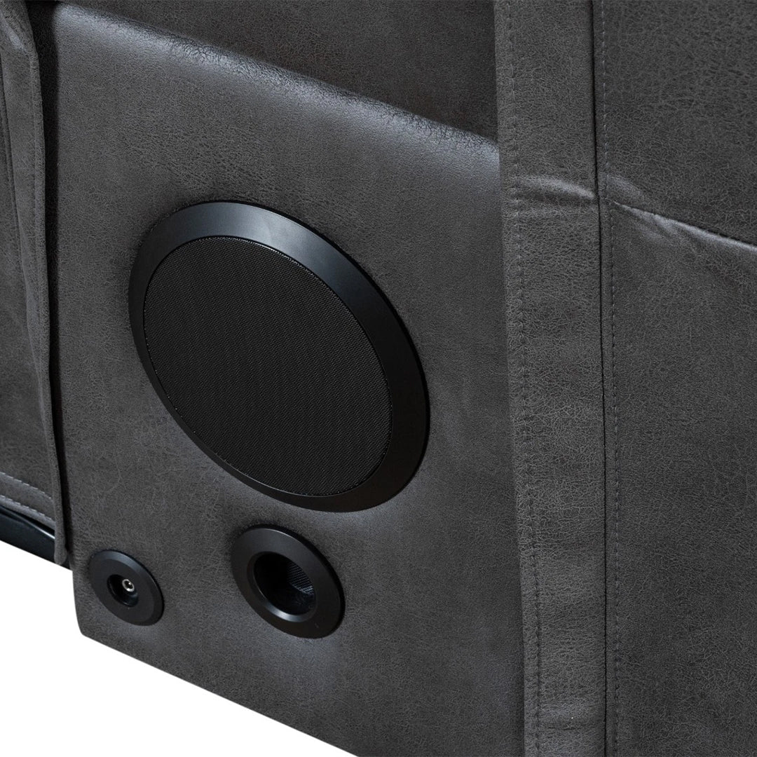 Chelsea Electric Recliner Sofa 3+2 Seater Set - With Cooling Cup-Holders/Bluetooth Speakers/Wireless Charging/USB Charging Ports