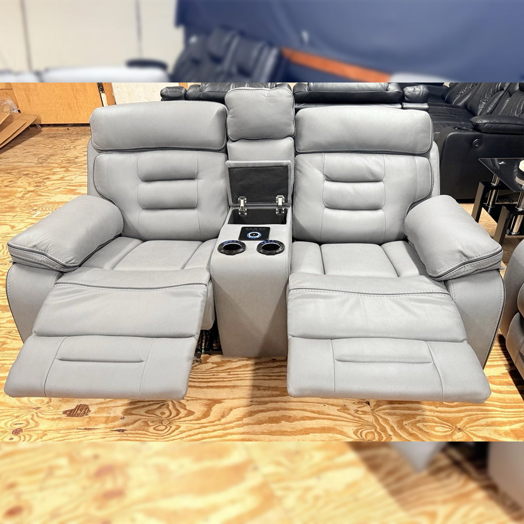 Chelsea Electric Recliner Sofa 3+2 Seater Set - With Cooling Cup-Holders/Bluetooth Speakers/Wireless Charging/USB Charging Ports