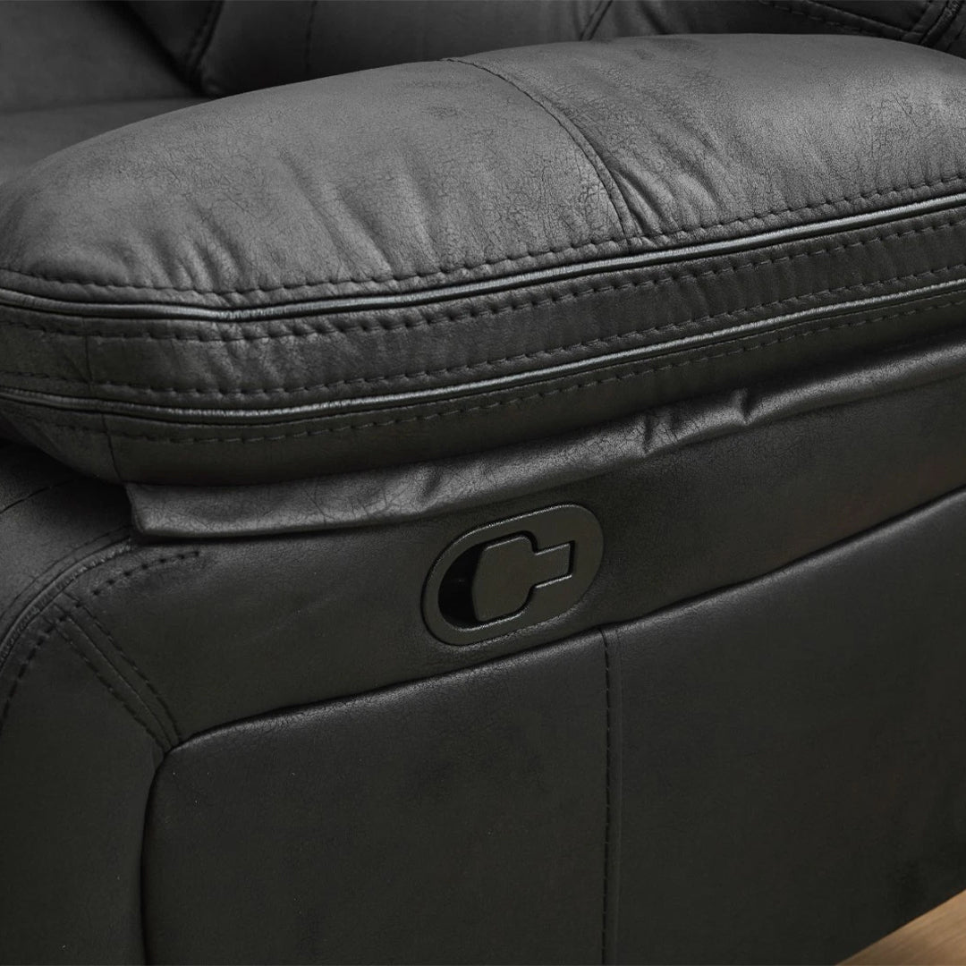 Lyon Premium Fabric Recliner 3+2 Seater Sofa Set - 3 and 2 Seater Manual Recliner - Fabric Sofa