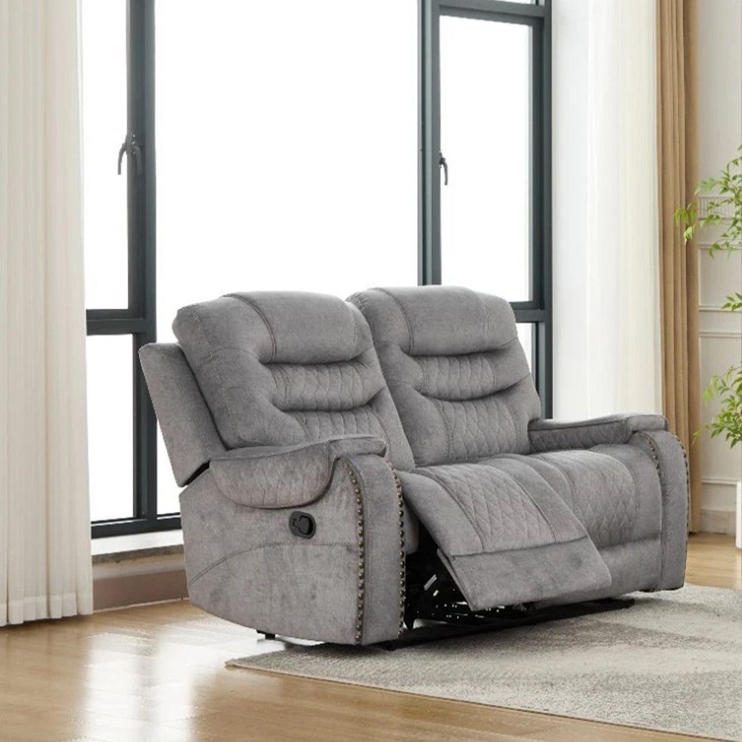 Nora Fabric Recliner 3+2 Seater Sofa Set - 3 and 2 Seater Manual Recliner Couch - Fabric Sofa