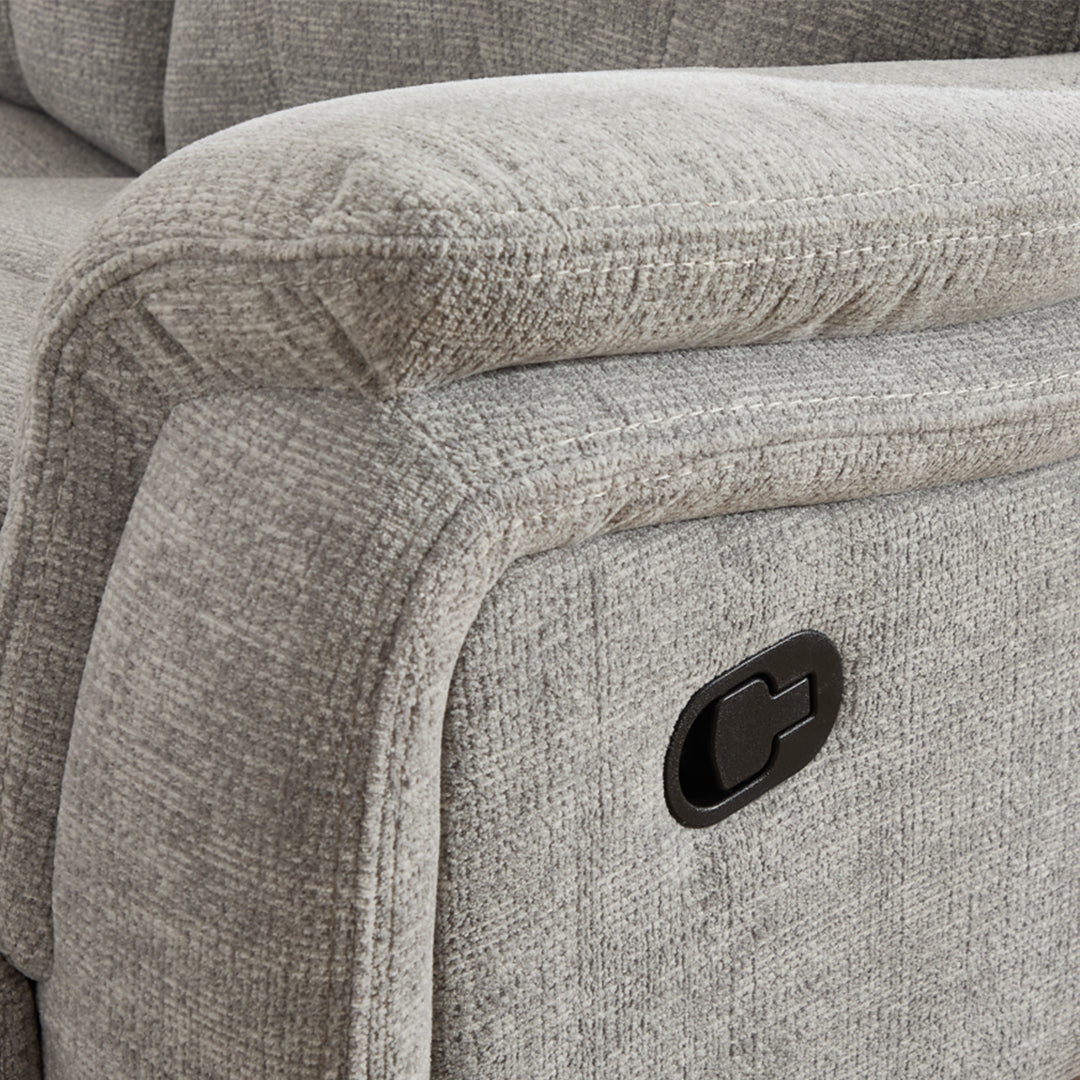 Siyara Fabric Recliner 3+2 Seater Sofa Set - 3 and 2 Seater Manual Recliner Sofa - Premium Quality Couch for Living Room