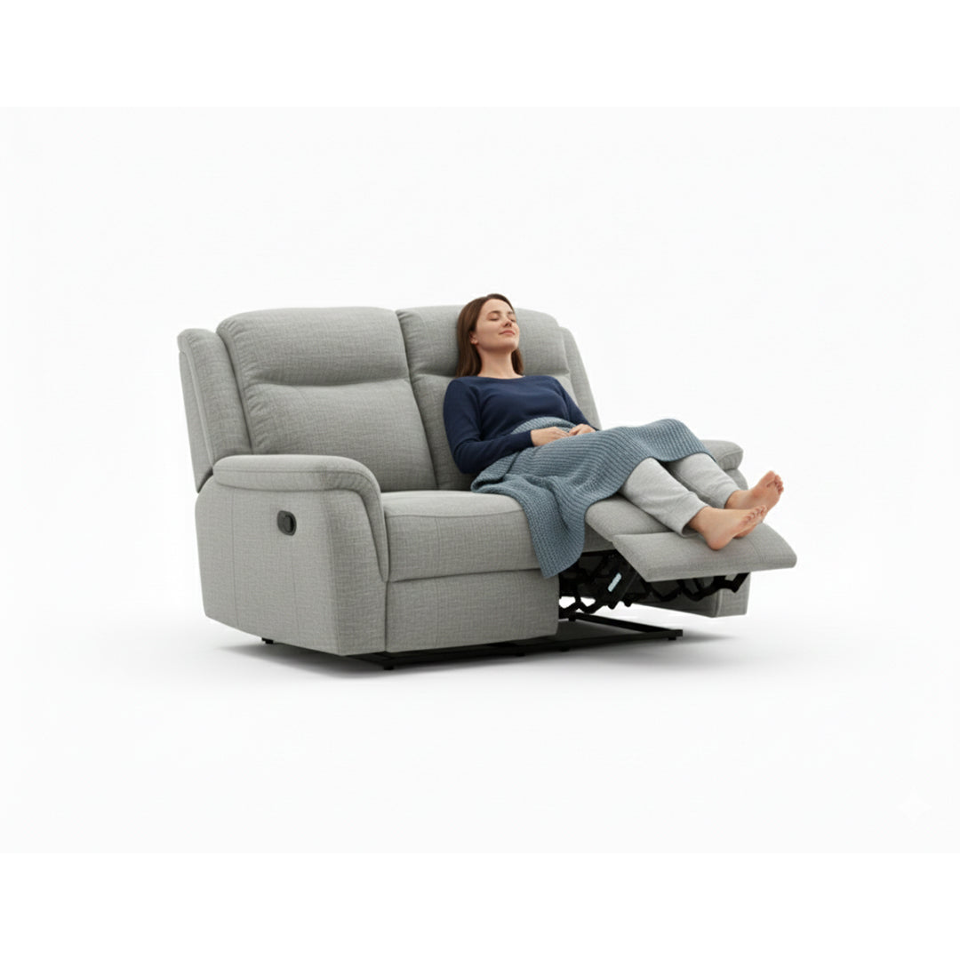 Siyara Fabric Recliner 3+2 Seater Sofa Set - 3 and 2 Seater Manual Recliner Sofa - Premium Quality Couch for Living Room