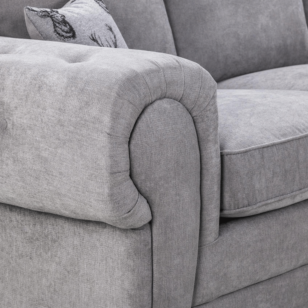 Verona Range Full Back Corner Sofa Grey