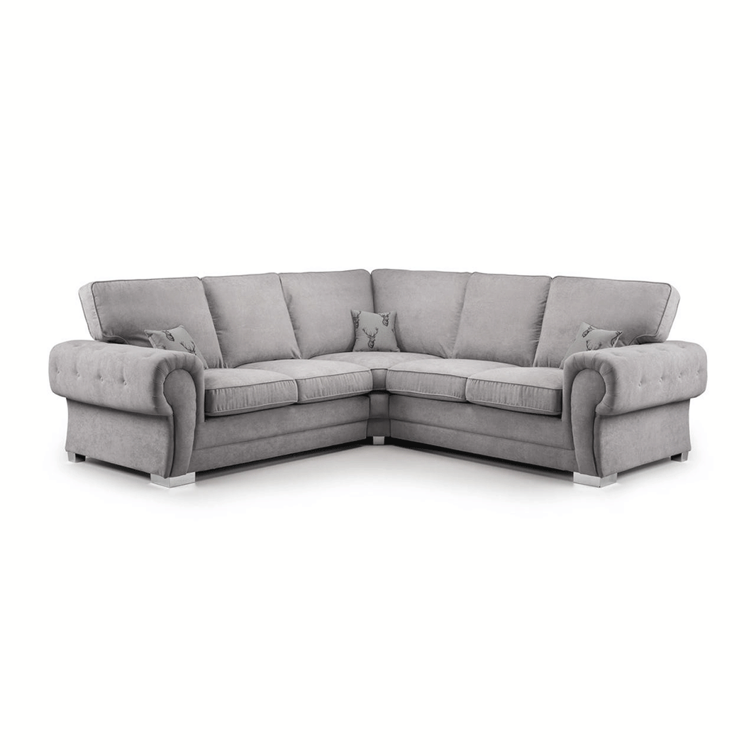 Verona Range Full Back Corner Sofa Grey