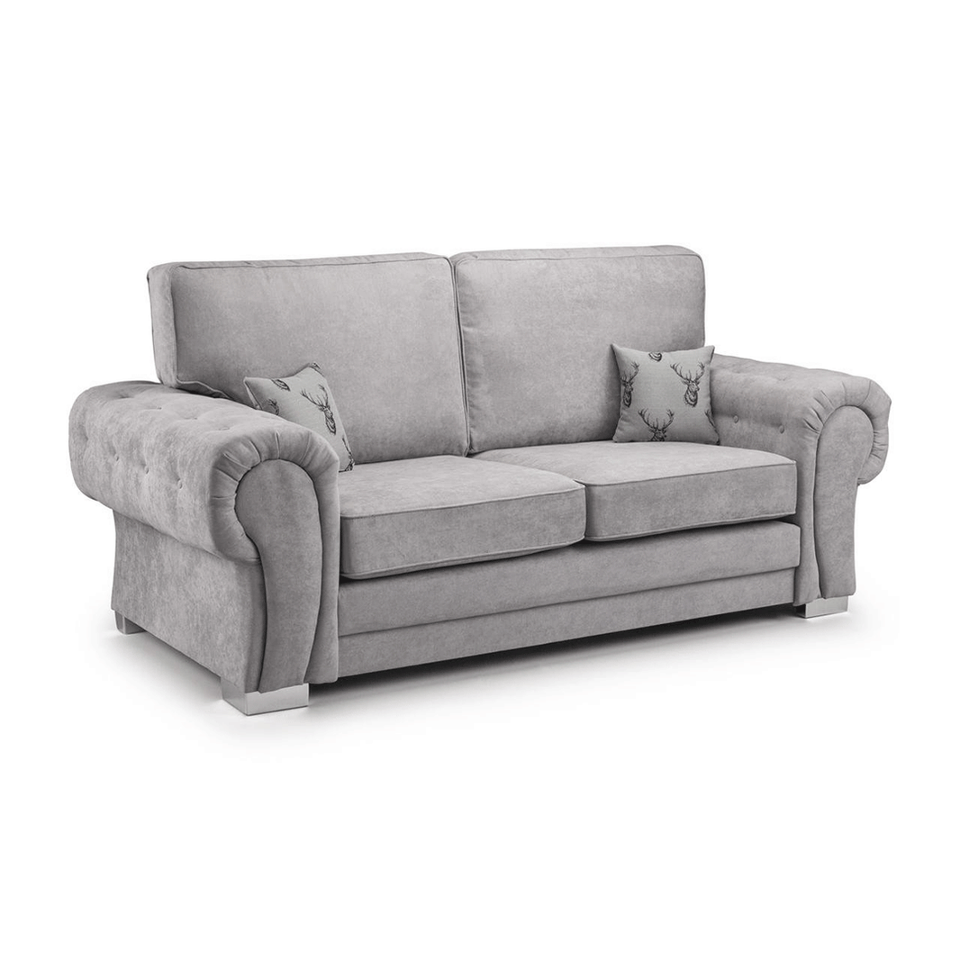 Verona Range Full Back 3 Seater Sofa Grey
